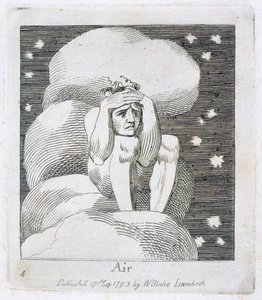 空気、「子供のため。楽園の門 &39;、1793 作： William Blake